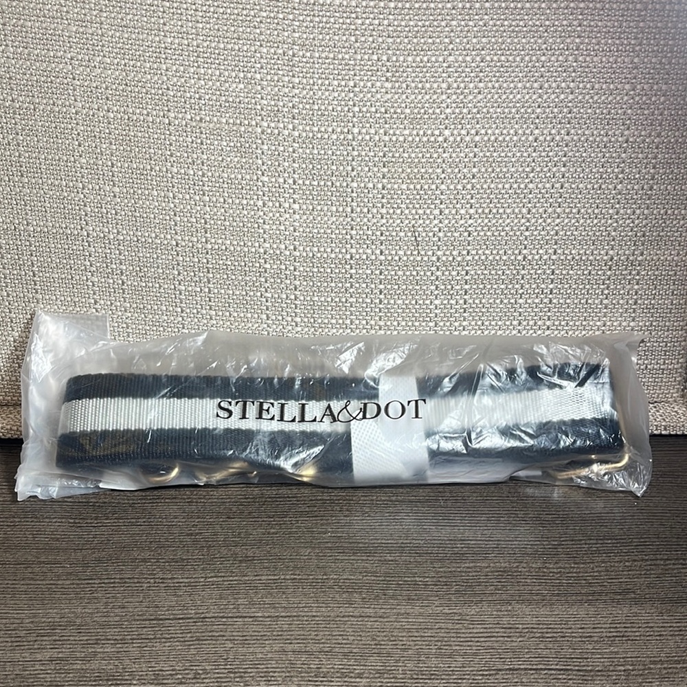 STELLA & DOT Adjustable Strap - Gold/Black/White